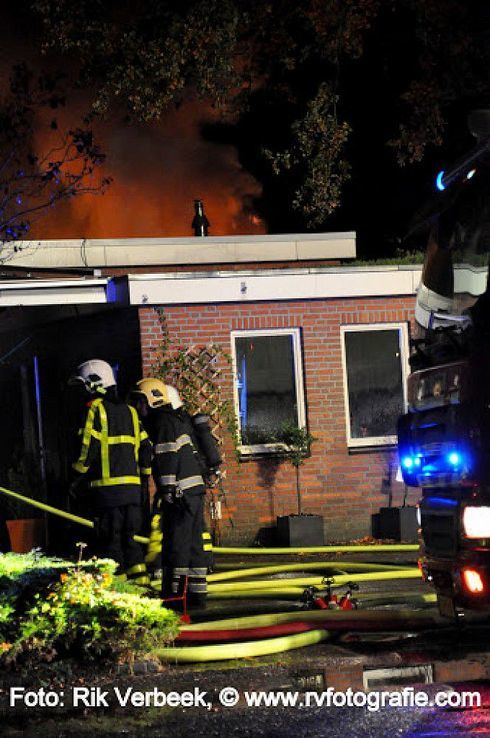 Grote brand bij restaurant Dalmshoeve in Dalmsholte - Foto: Rik Verbeek