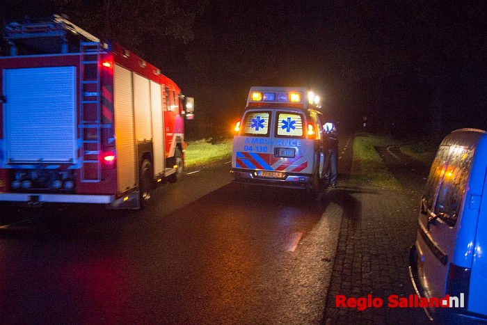 Vrouw gewond bij eenzijdig ongeval Lemelerveld - Foto: Pim Haarsma