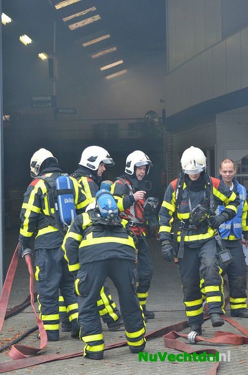 Beelden grote brandweeroefening 3 november Dalfsen - Foto: Johan Bokma