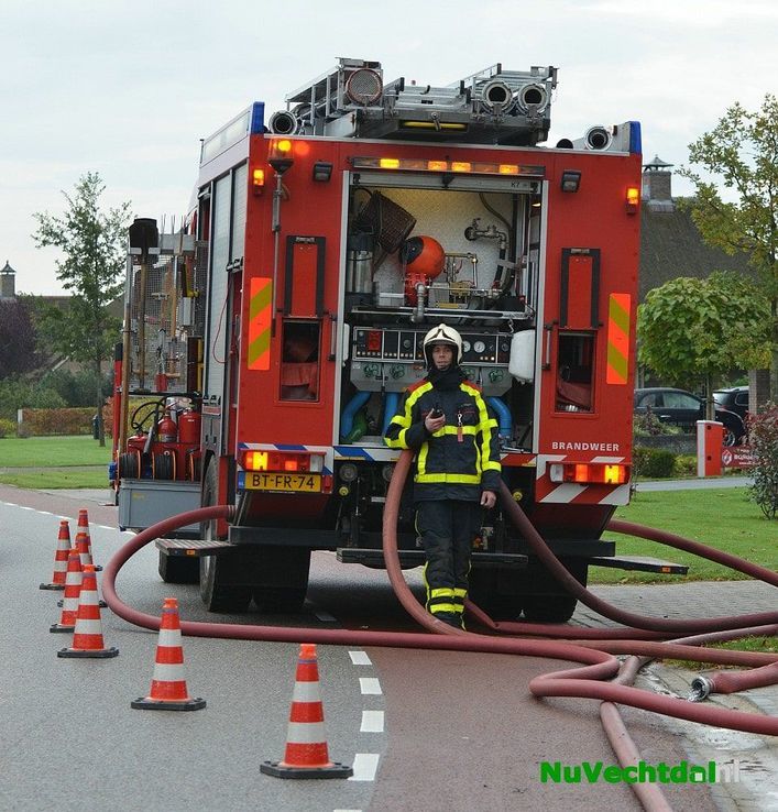 Beelden grote brandweeroefening 3 november Dalfsen - Foto: Johan Bokma
