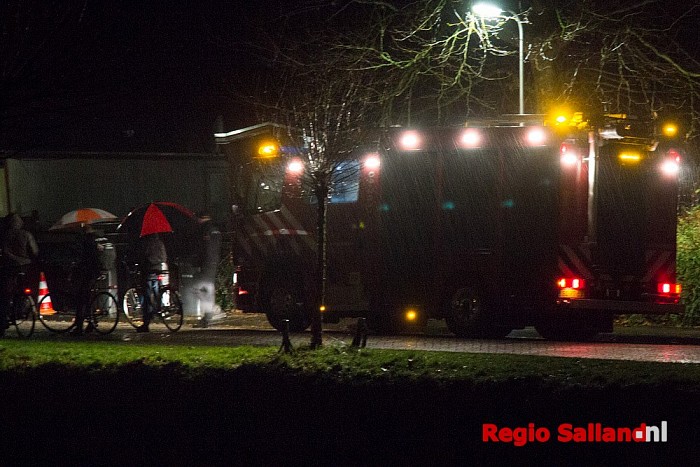 Brand bijgebouw blijkt afvalverbranding Lemelerveld - Foto: Pim Haarsma