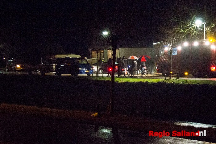 Brand bijgebouw blijkt afvalverbranding Lemelerveld - Foto: Pim Haarsma