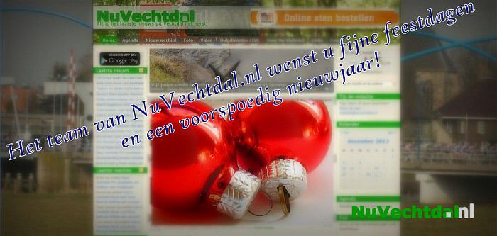 NuVechtdal.nl wenst u fijne feestdagen en een goed 2013