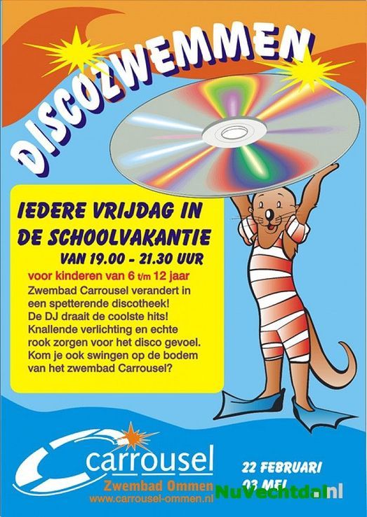 Discozwemmen bij de Carrousel in Ommen