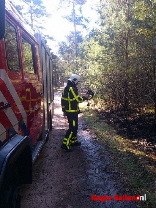 Bosbrand aan de Bosrandweg in Dalfsen - Foto: Robert Bril