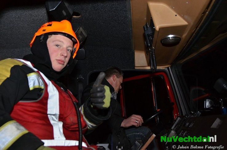 Jeugdbrandweer Dalfsen oefent bij Scouting Dalfsen - Foto: Johan Bokma