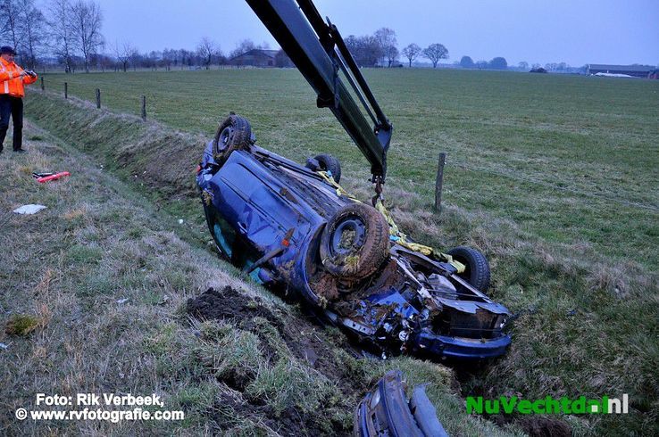 Ongeval met letsel op de N34 ter hoogte van Hardenberg - Foto: Rik Verbeek