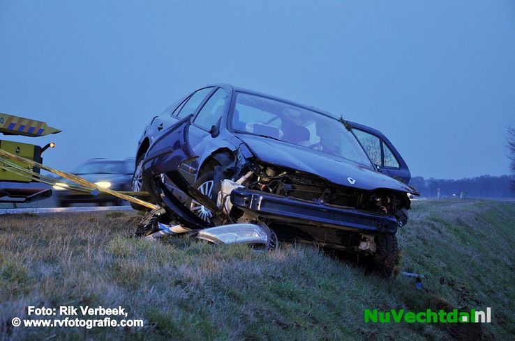 Ongeval met letsel op de N34 ter hoogte van Hardenberg - Foto: Rik Verbeek