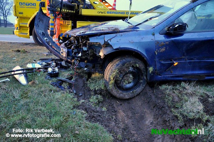 Ongeval met letsel op de N34 ter hoogte van Hardenberg - Foto: Rik Verbeek