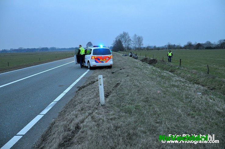 Ongeval met letsel op de N34 ter hoogte van Hardenberg - Foto: Rik Verbeek