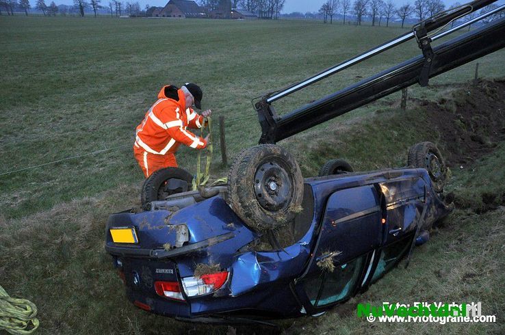Ongeval met letsel op de N34 ter hoogte van Hardenberg - Foto: Rik Verbeek