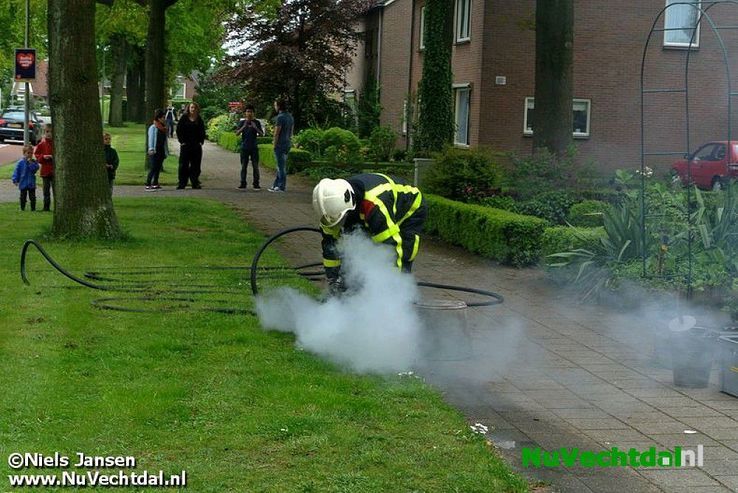 Video: Schoorsteenbrand Wilhelminastraat Dalfsen - Foto: Niels Jansen
