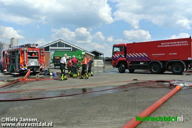 VIDEO Grote brand bij boerderij Muldersstraat Dalfsen - Foto: Niels Jansen