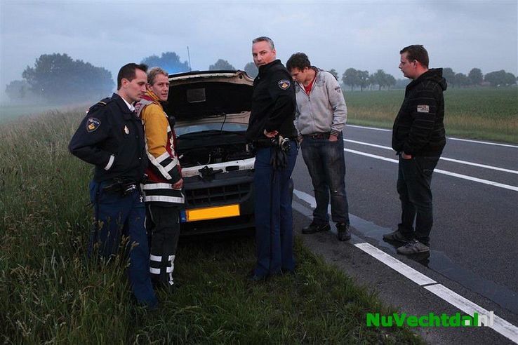 Autobrand N348 Deventerweg bij Dalmsholte - Foto: Martin Zwakenberg