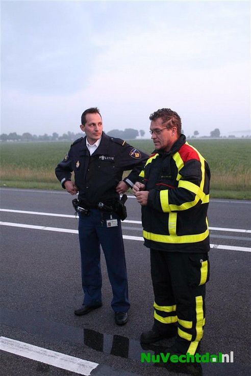 Autobrand N348 Deventerweg bij Dalmsholte - Foto: Martin Zwakenberg