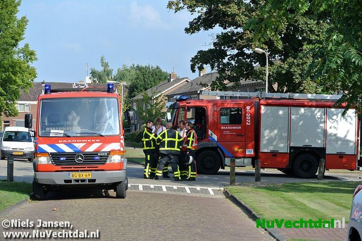 Explosiegevaar na gaslek woning Nieuwe Uitleg Dalfsen - Foto: Niels Jansen