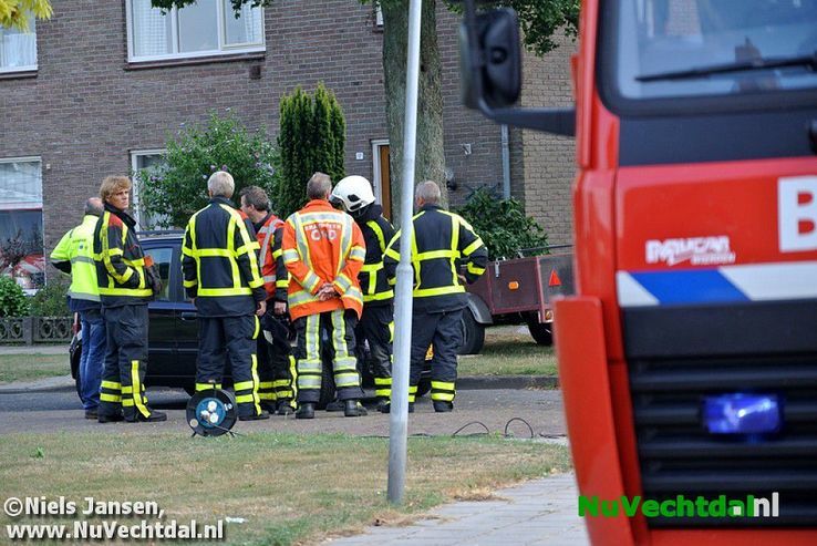 Explosiegevaar na gaslek woning Nieuwe Uitleg Dalfsen - Foto: Niels Jansen