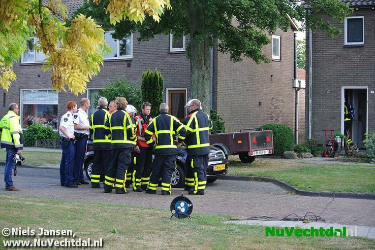 Explosiegevaar na gaslek woning Nieuwe Uitleg Dalfsen - Foto: Niels Jansen