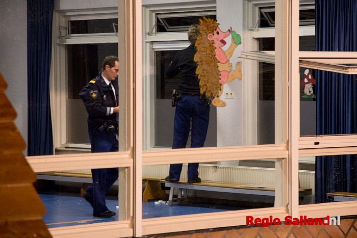 Opnieuw brandstichting school Lemelerveld - Foto: Pim Haarsma