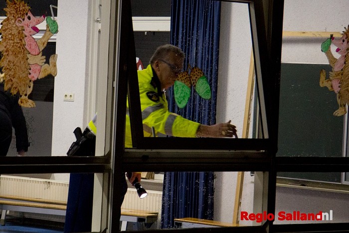 Opnieuw brandstichting school Lemelerveld - Foto: Pim Haarsma