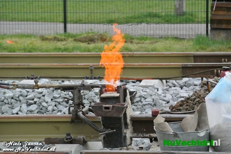 UPDATE Spoorstaven lassen en aantrillen Dalfsen - Foto: Niels Jansen