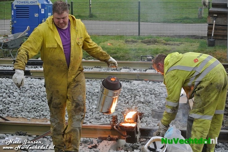 UPDATE Spoorstaven lassen en aantrillen Dalfsen - Foto: Niels Jansen