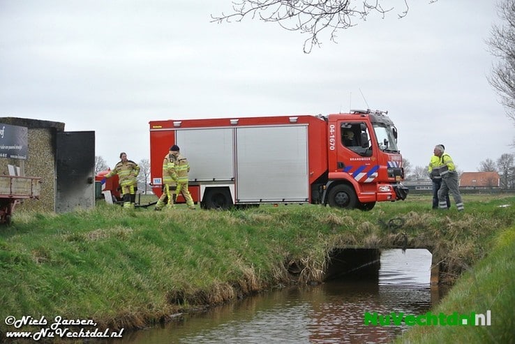 Brand in transformatorhuis Westeinde Nieuwleusen - Foto: Niels Jansen
