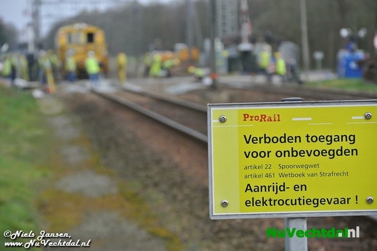 UPDATE Spoorstaven lassen en aantrillen Dalfsen - Foto: Niels Jansen