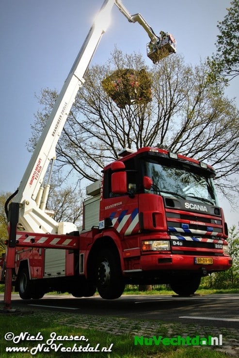 VIDEO: Vlieger in boom langs N348, inzet brandweer - Foto: Niels Jansen