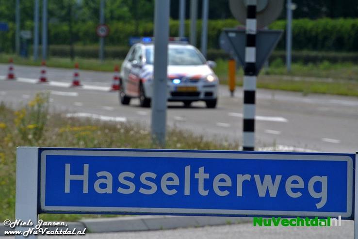 Traumahelikopter bij ernstig ongeval Hasselterweg Zwolle - Foto: Niels Jansen