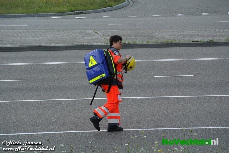 Traumahelikopter bij ernstig ongeval Hasselterweg Zwolle - Foto: Niels Jansen