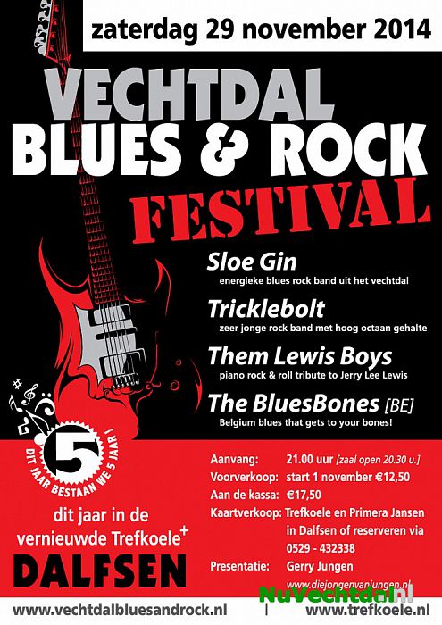 Vechtdal Blues & Rock Dalfsen dit jaar 5 jaar! - Foto: Niels Jansen