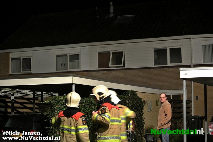 Schoorsteenbrand eerste Kerstdag Kloosterhof Dalfsen - Foto: Niels Jansen
