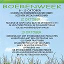Boerenweek 8 t/m 13 oktober in Dalfsen