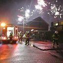 Brandweer last van zwaar vuurwerk Ribberserf Dalfsen