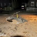 Wateleiding knapt aan de Weth. Paarhuisstraat in Ommen