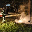 Brandweer blust brandend bankje Frankenweg Dalfsen